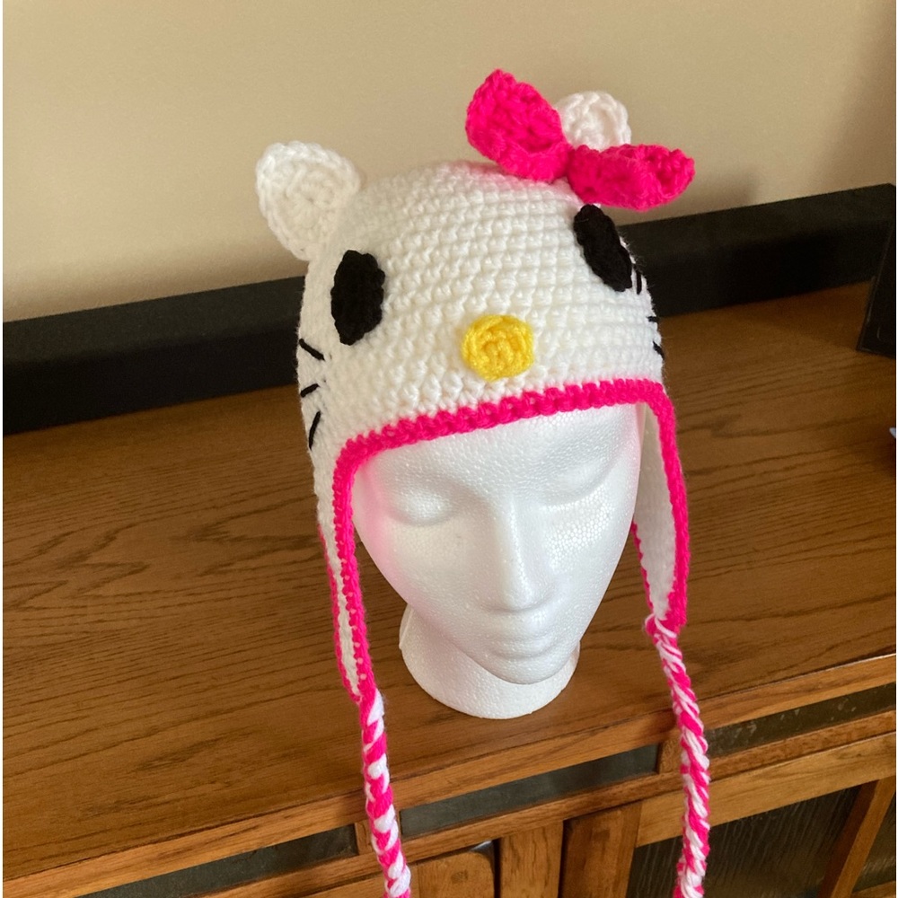 Handcrafted crochet child’s hat.